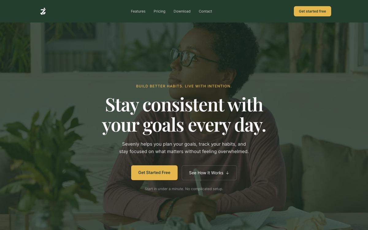 Sevenly Pro — Habit & goal tracker